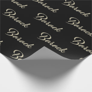 Barack Vorname Name edles Geschenkpapier Papier