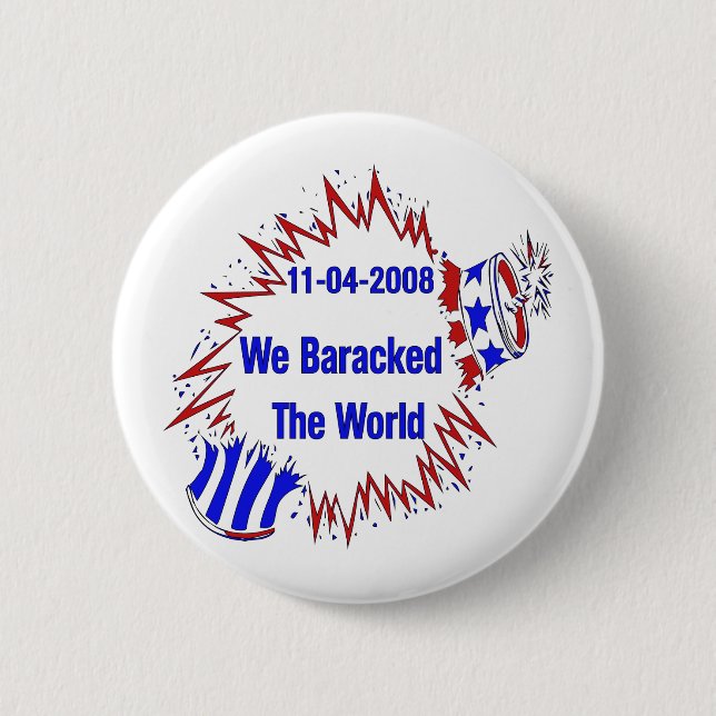 Baracked die Welt Button (Vorderseite)