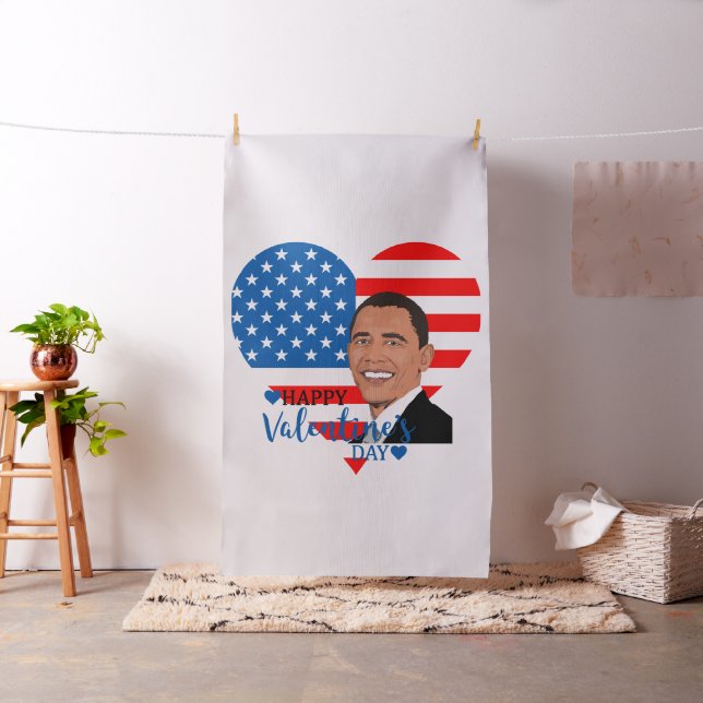 Barackenobama-Valentinstoff Stoff (Beispiel)