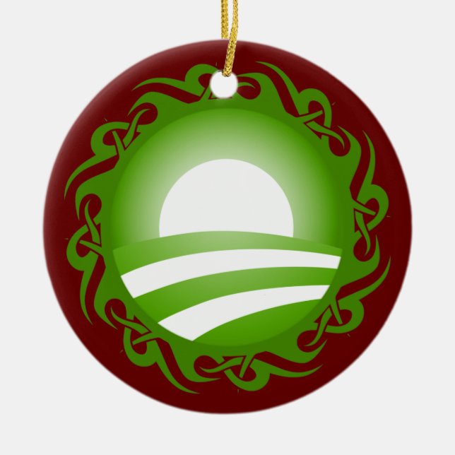 Barackobama : Stammeslogo Keramikornament (Vorne)