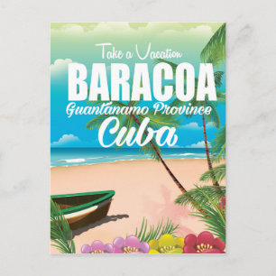 Baracoa Guantánamo Prov Kuba Strandurlaub Poster Postkarte