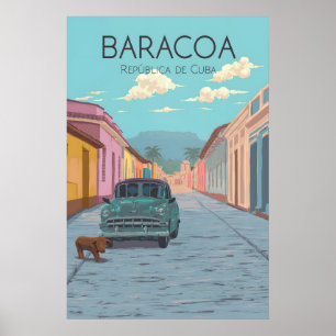 Baracoa Kuba Reiseplakat Poster