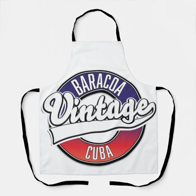 Baracoa-Kuba-Vintages Logo Schürze (Vorderseite)