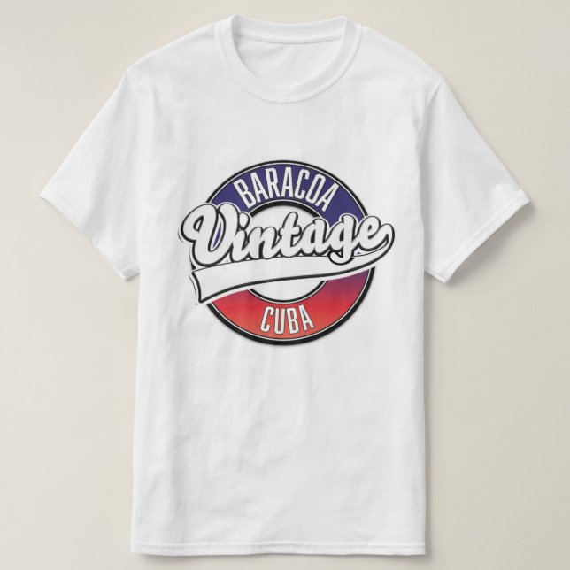 Baracoa-Kuba-Vintages Logo T-Shirt (Design vorne)
