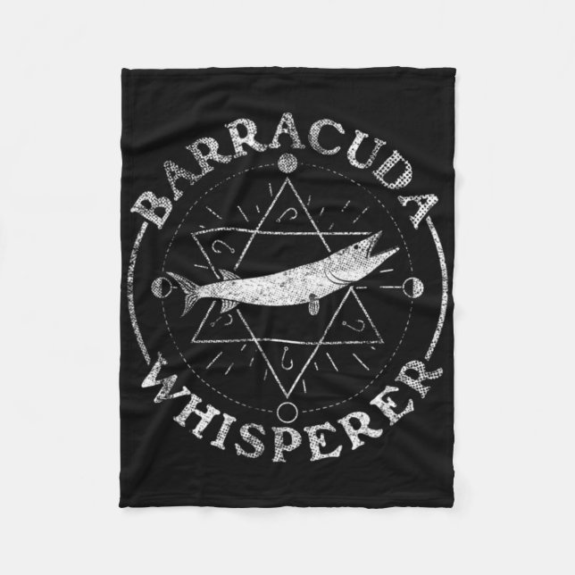 Baracuda-Flüsterer - Barrakuda  Fleecedecke (Vorderseite)