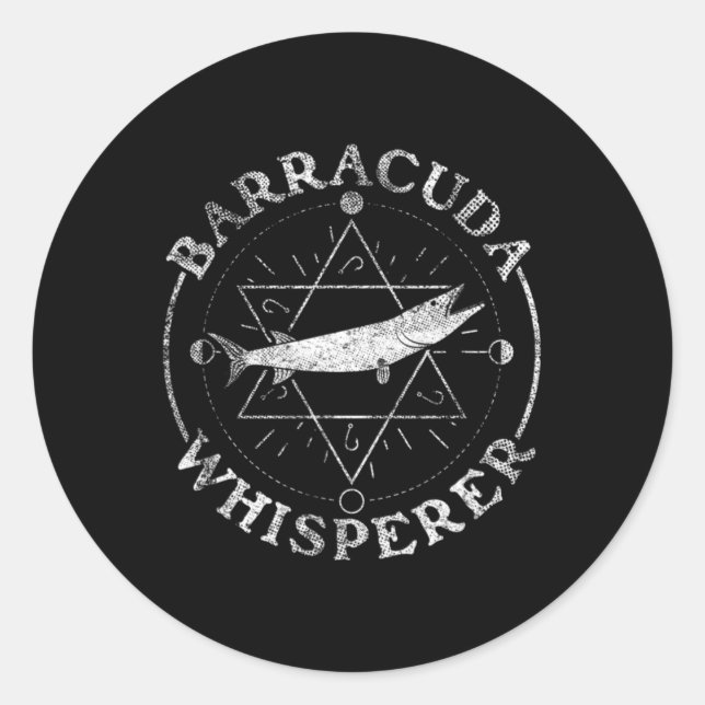 Baracuda Whisperer - Barracuda  Runder Aufkleber (Vorderseite)