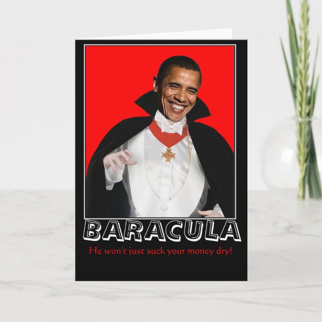 Baracula Halloween Karten (Vorderseite)