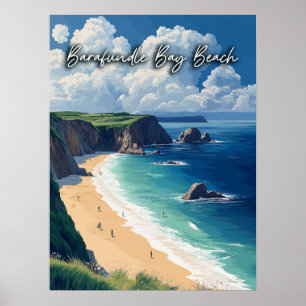 Barafundle Bay Beach Wales Poster