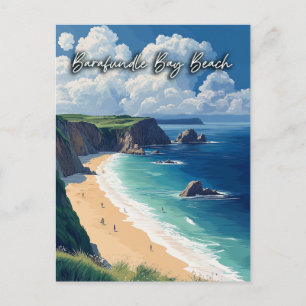 Barafundle Bay Beach Wales Postkarte