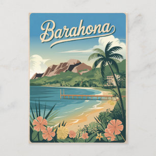 Barahona Dominikanische Republik Vintage Postkarte