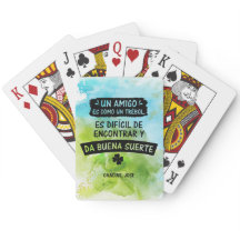 Baraja de cartas para una amistad