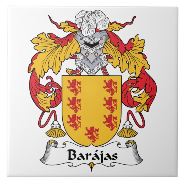 Barajas-Familienwappen Fliese (Vorderseite)