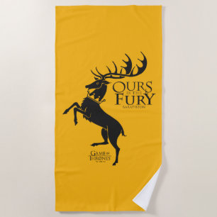 Baratheon Sigil - Ours is the Fury Strandtuch