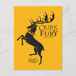 Baratheon Sigil - Uns ist der Zorn Postkarte