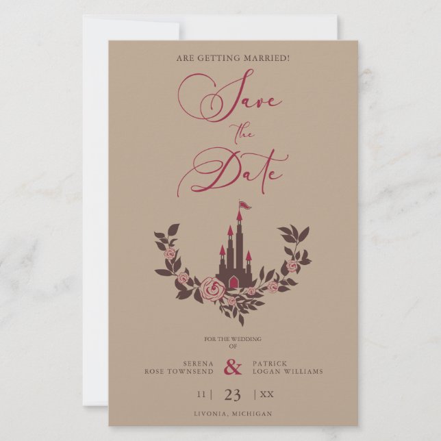 Barato de hadas Romántico Castillo de Garland Boda (Vorderseite)