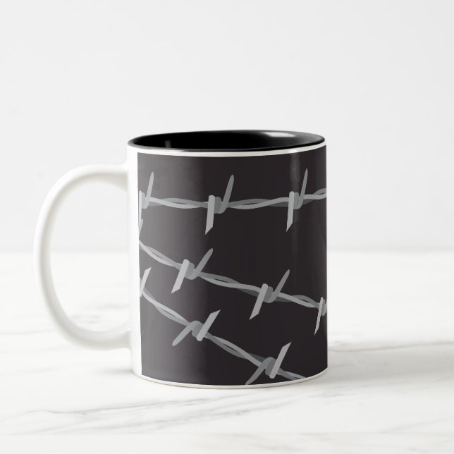Barb Wire Cool Zweifarbige Tasse (Links)