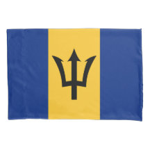 Barbadian Flag (Barbados) (Bajan) Fall Pillow
