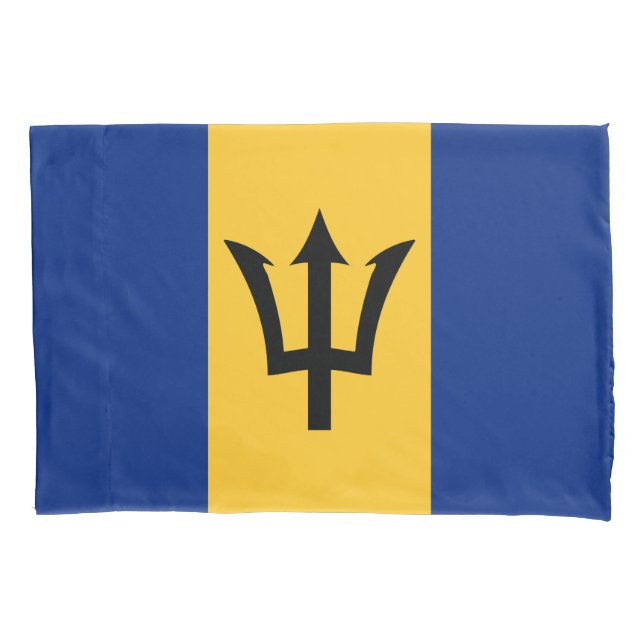 Barbadian Flag (Barbados) (Bajan) Fall Pillow Kissenbezug (Vorderseite-Links)