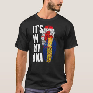 Barbadisch und kanadisches Misch-DNA-Flaggengebiet T-Shirt