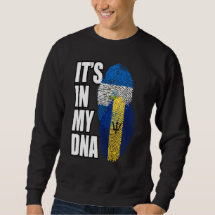 Barbadisch und nicaraguanisches Mix-DNA-Flaggen Sweatshirt