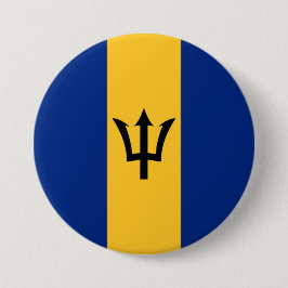 Barbadische Flagge (Barbados) (Bajan) Button