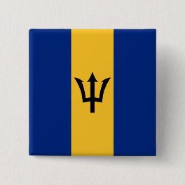 Barbadische Flagge (Barbados) (Bajan) Button
