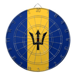 Barbadische Flagge (Barbados) (Bajan) Dartscheibe