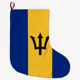 Barbadische Flagge (Barbados) (Bajan) Großer Weihnachtsstrumpf