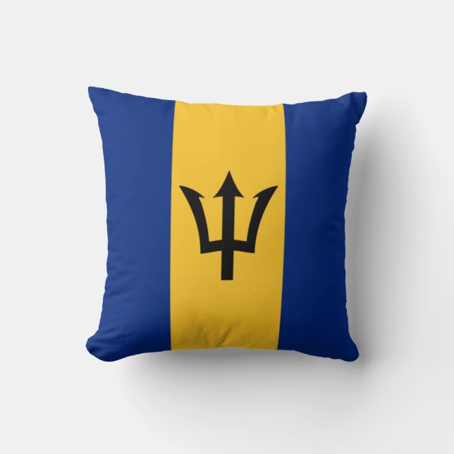Barbadische Flagge (Barbados) (Bajan) Kissen (Vorderseite)