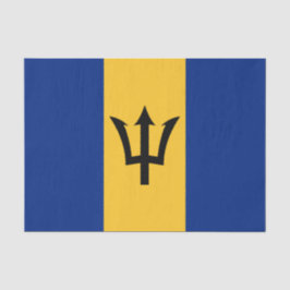 Barbadische Flagge (Barbados) (Bajan) Seidenpapier