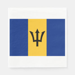Barbadische Flagge (Barbados) (Bajan) Serviette