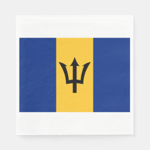 Barbadische Flagge (Barbados) (Bajan) Serviette