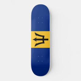 Barbadische Flagge (Barbados) (Bajan) Skateboard