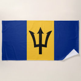Barbadische Flagge (Barbados) (Bajan) Strandtuch