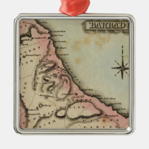 Barbadoes 2 silbernes ornament