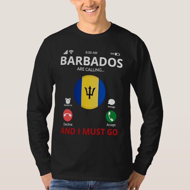Barbados Are Calling T-Shirt (Vorderseite)