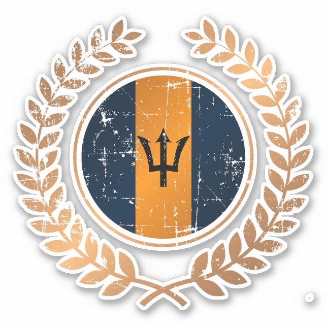 Barbados Aufkleber (Vorderseite)