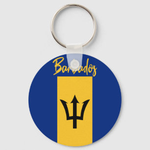 Barbados Bajan Flag Barbadian Karibik Schlüsselanhänger