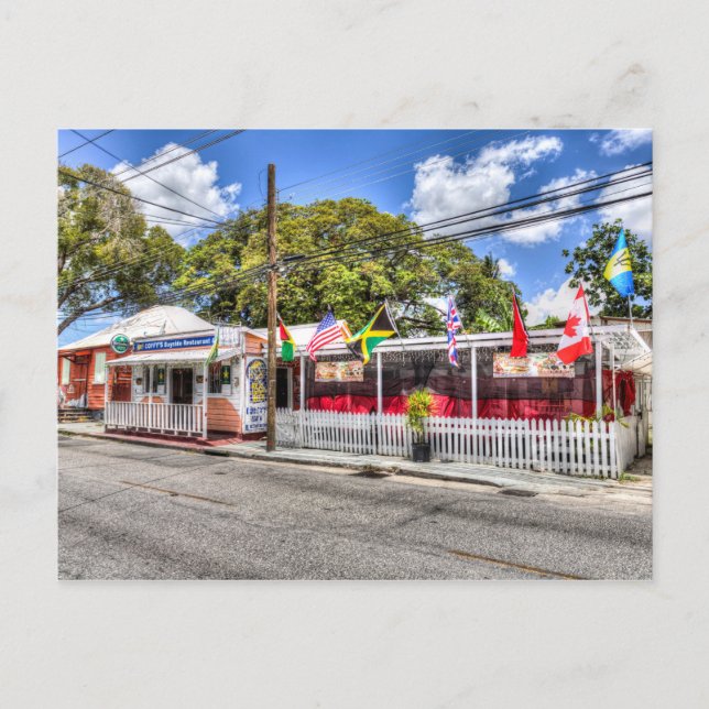 Barbados-Bar Postkarte (Vorderseite)