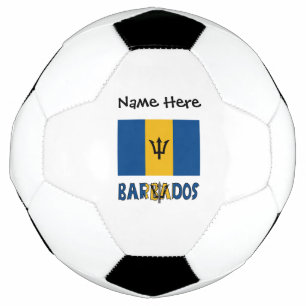 Barbados Barbadian Baja-Flagge Personalisierter Na Fußball