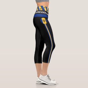 Barbados & Barbados Flag Mode, Fitness, Sport Capri Leggings