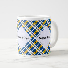 Barbados Barbarian Flag Personalisiert gefixt Jumbo-Tasse
