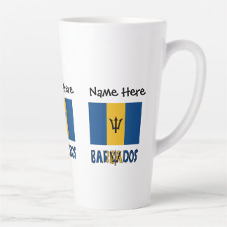 Barbadós Barbarian Flag Personalisiert Milchtasse