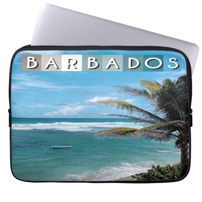 Barbados Beach Laptopschutzhülle (Vorderseite)