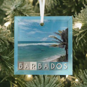 Barbados Beach Ornament Aus Glas