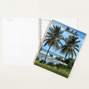 Barbados Beach Palm Trees Planer