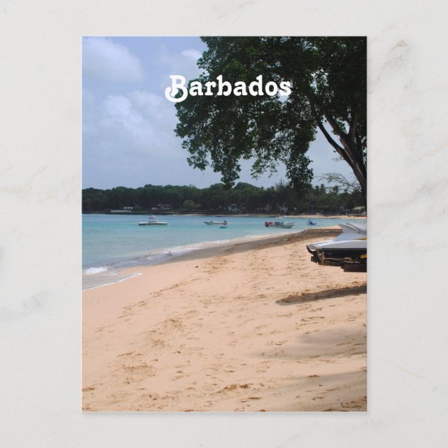 Barbados Beach Postkarte (Vorderseite)