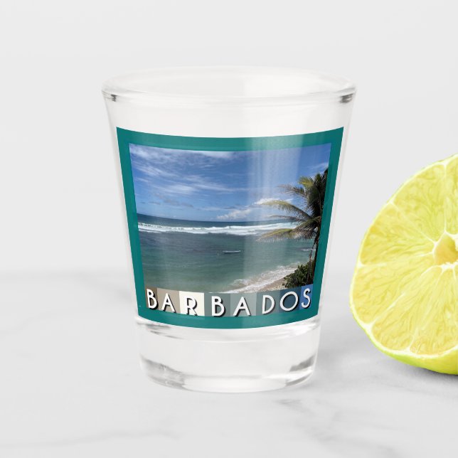 Barbados Beach Schnapsglas (Vorderseite)