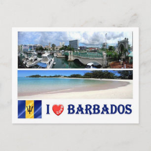 Barbados - Bridgetown - I Liebe - Postkarte