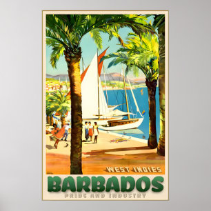 Barbados Bridgetown Westindische Inseln Karibik Tr Poster